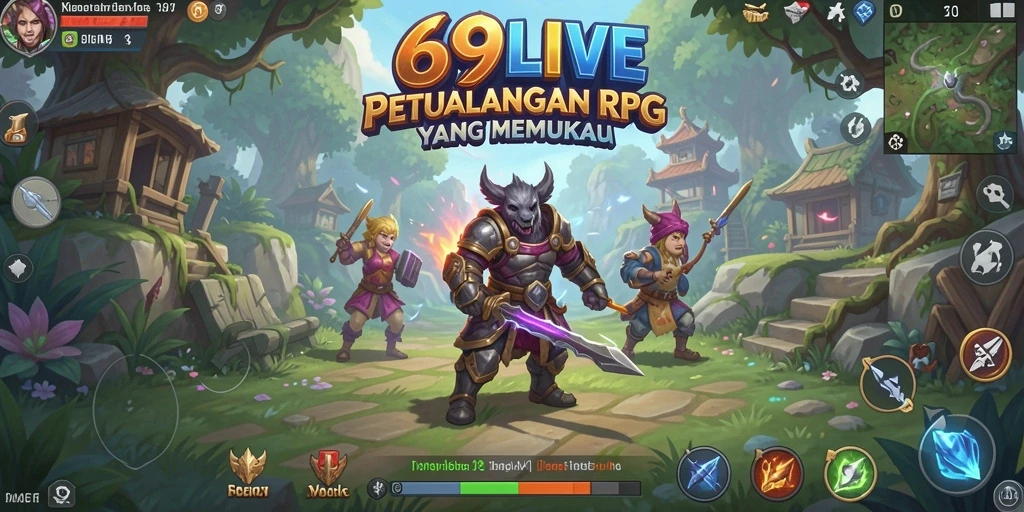 Tampilan menarik dari gameplay RPG 69LIVE yang mengasyikkan.