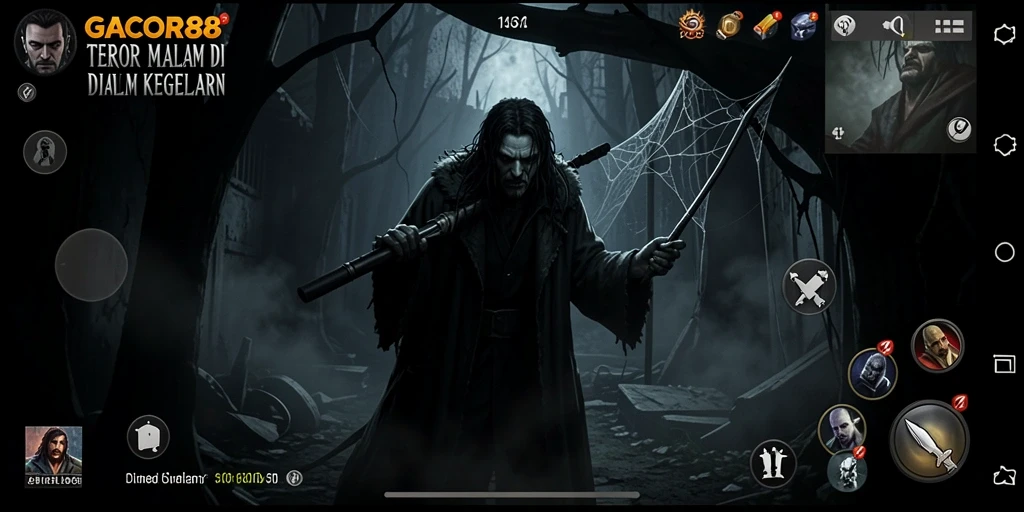 Tampilan menyeramkan dari gameplay GACOR88 yang menegangkan.