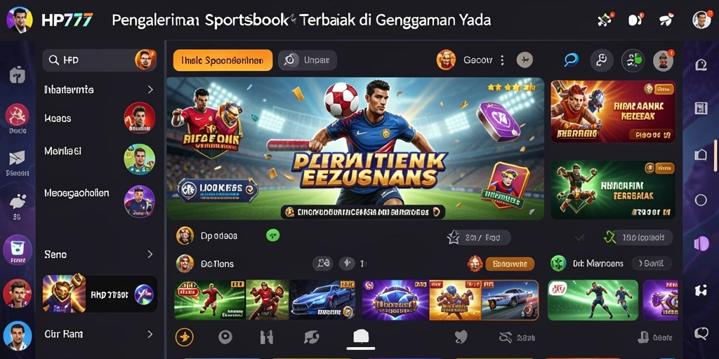 Tampilan gameplay menarik pada aplikasi Sportsbook HP777.