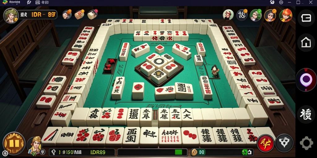 Tampilan screenshot <strong>IDR89</strong> menampilkan gameplay Mahjong yang seru.
