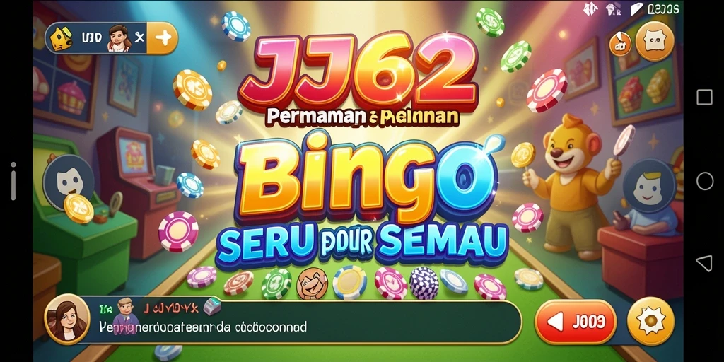 Tampilan gameplay Bingo seru di JJ62 dengan berbagai tema menarik.