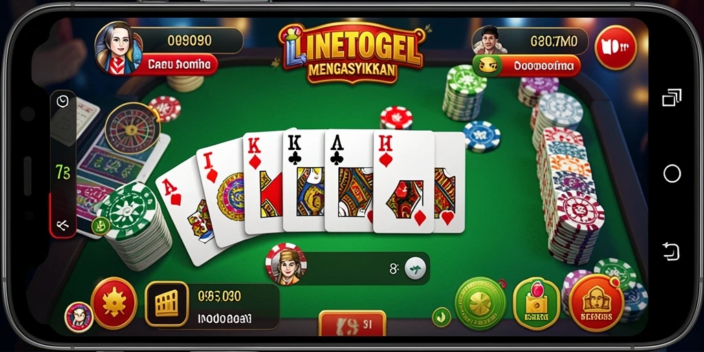 Tampilan gameplay Domino yang seru dan interaktif di LINETOGEL.