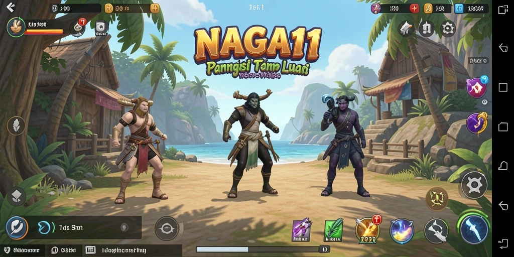 Tampilan gameplay NAGA11 yang seru dan penuh warna.