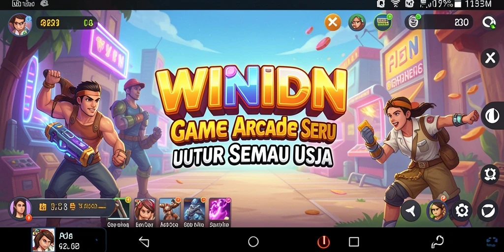 Tampilan gameplay menarik dari WINIDN dengan aksi seru.